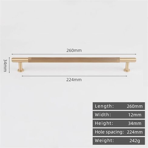 مقبض درج باب خزانة الملابس من النحاس الصلب، ذهبي عتيق 500nn سحب 1 قطعة (8828-224-Gold) in Kuwait