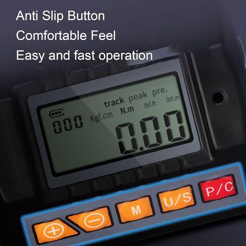Tyenaza Digital Torsion Wrench Adapter 20-200N.m 1/2 Inch Drive LCD Display Backlit Digital Torsion Meter in Saudi Arabia