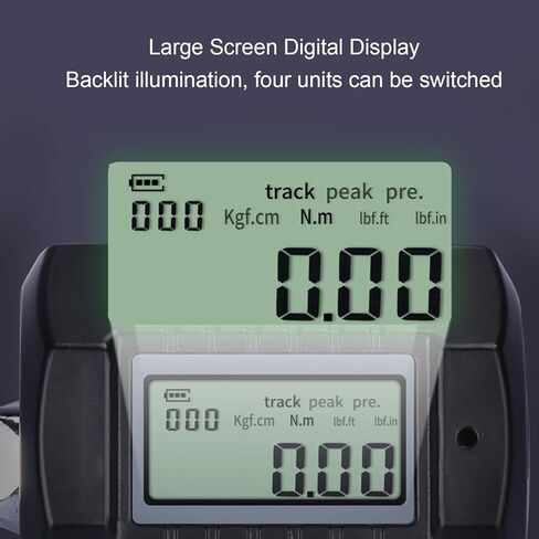 Tyenaza Digital Torsion Wrench Adapter 20-200N.m 1/2 Inch Drive LCD Display Backlit Digital Torsion Meter in Saudi Arabia