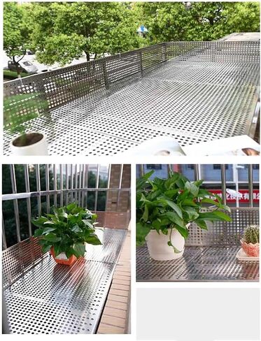 Stainless Steel Perforated Plate,Stainless Steel Perforated Sheet, Decorative Metal Mesh Screen for Windowsill Guardrail, Plant Stand, Outdoor Decoration, Durable Garden Fencing, Rust-Resist in Saudi Arabia