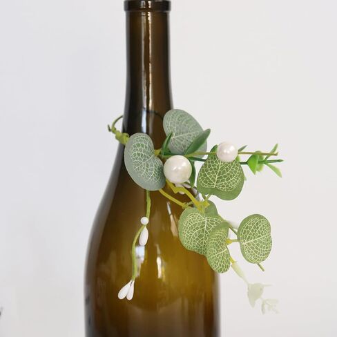 Spring Napkin Rings Set of 6,Valentine's Day Wreath Napkin Holder,Green Artificial Flower Holiday Napkin Rings for Dinning Home Table Decorations Party Supplies in Kuwait