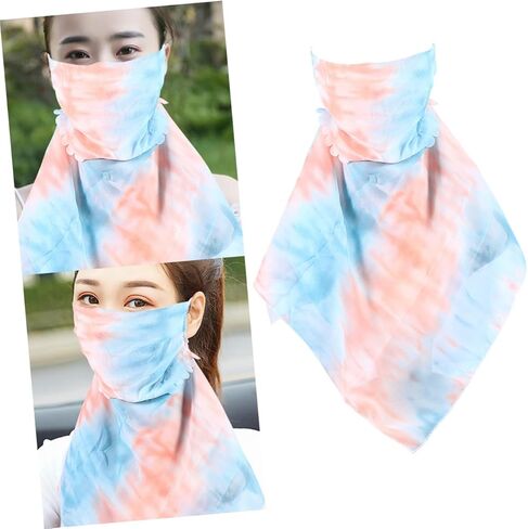minkissy Breathable Face Veil Scarf for Women UV Protection Summer Mask Lightweight and Comfortable Neck Drape for Outdoor Activities for in Saudi Arabia