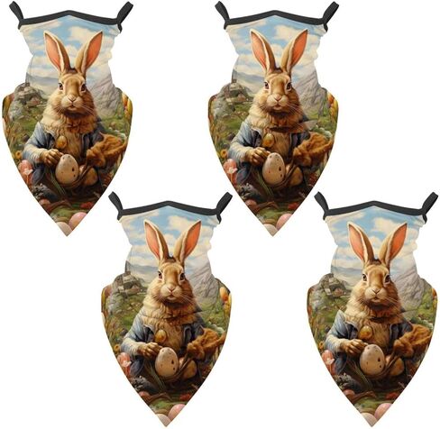 4 قطع من قناع الرقبة لصيد عيد الفصح - قناع للوجه من الأشعة فوق البنفسجية للحماية من الشمس للرجال والنساء in Kuwait