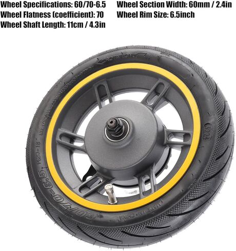 10 Inch 60 70 to 6.5 Scooter Front Wheel with Tire Replacement for 9 G30 Electric Scooter in Saudi Arabia