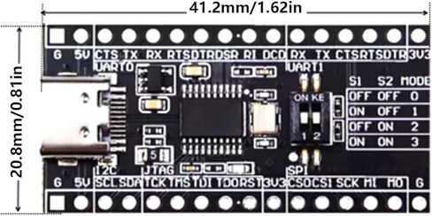 لوحة تطوير CH347T، USB عالي السرعة إلى الوحدة النمطية لأنظمة ومشروعات واجهات UART/I2C/SPI/GPIO in Saudi Arabia