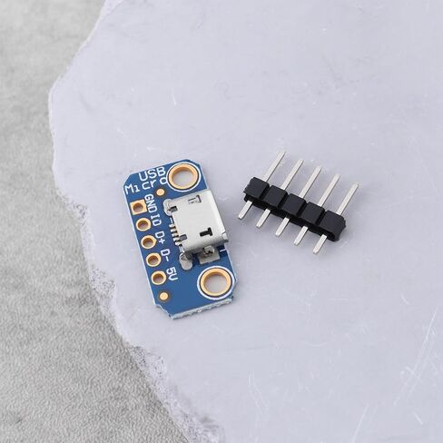 ECSiING 3 قطع 1833 USB Micro-B لوحة الاختراق متوافقة مع Adafruit USB إلى DIP5 20.5x10mm in Saudi Arabia