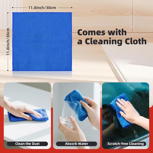 Reusable Microfiber Duster Refills Compatible with MR.SIGA & OXO Dusters – Washable Duster Replacement Heads for Scratch-Free Dust and Hair Cleaning (Included Microfiber Cleaning Cloth & Laundry Bag) in Kuwait