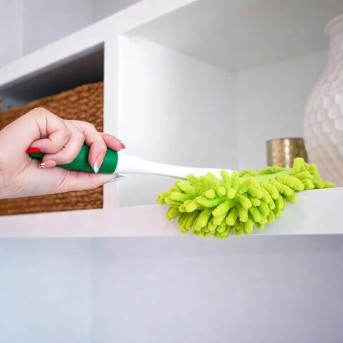 LIBMAN Microfiber Duster for Car Cleaning - Reusable Washable Hand Duster for Furniture, Screens, Shelves, Blinds - Traps Dust & Allergens in Saudi Arabia