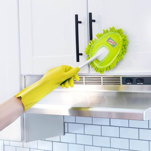 LIBMAN Microfiber Duster for Car Cleaning - Reusable Washable Hand Duster for Furniture, Screens, Shelves, Blinds - Traps Dust & Allergens in Saudi Arabia