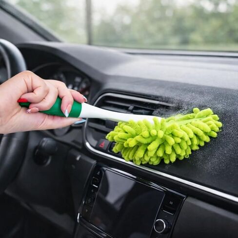 LIBMAN Microfiber Duster for Car Cleaning - Reusable Washable Hand Duster for Furniture, Screens, Shelves, Blinds - Traps Dust & Allergens in Saudi Arabia