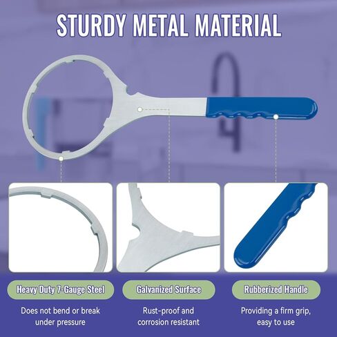 SPBW-5 مفتاح تصفية المياه للمنزل بالكامل 5.93 بوصة، مفتاح ربط مبيت فلتر المياه المعدني يحل محل SW-3، متوافق مع مبيت مرشح Pentek 10 بوصة باللون الأزرق الكبير وGE GXWH40L in Kuwait