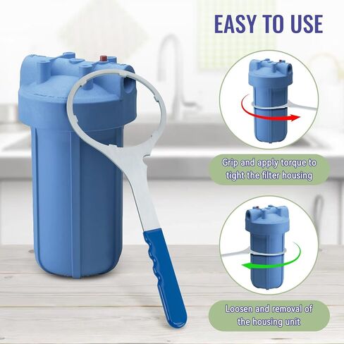 SPBW-5 مفتاح تصفية المياه للمنزل بالكامل 5.93 بوصة، مفتاح ربط مبيت فلتر المياه المعدني يحل محل SW-3، متوافق مع مبيت مرشح Pentek 10 بوصة باللون الأزرق الكبير وGE GXWH40L in Kuwait