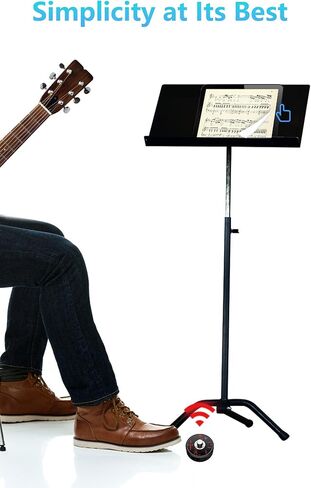 Mini Wireless Page Turner Pedal, Bluetooth Page Turner, Portable Smart Bluetooth Music Foot Pedal, Hand Free Sheet Music Reading Page Turns for iPad Tablet Android IOS Phones Music Scores E-books PPT in Kuwait