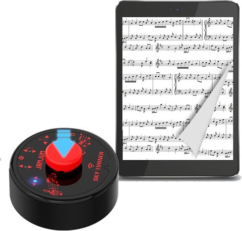 Wireless Page Turner Pedal, Bluetooth Page Turner, Portable Smart Bluetooth Music Foot Pedal, Hand Free Sheet Music Reading Page Turns for iPad Tablet Android IOS Phones Music Scores E-books PPT (Red) in Kuwait