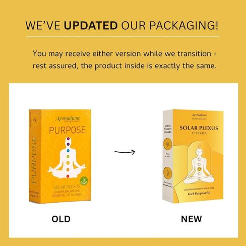 Solar Plexus Chakra Essential Oil Roll-On Blend by Aromafume | 10ml/0.33 fl oz | Manipura | Aromatherapy Oils for Chakra Balance | Lemongrass & Rosemary Extracts | Chakra Incense for Meditation, Yoga in Saudi Arabia