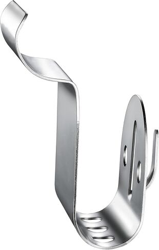 Vinyl Siding Hooks, 10-Pack Stainless Steel No Hole Vinyl Siding Clips, Holds up to 20lbs, Heavy Duty Siding Hooks for Hanging Outdoor, Double Clips for Wreaths, String Lights, Signs, Easter Decor in Kuwait