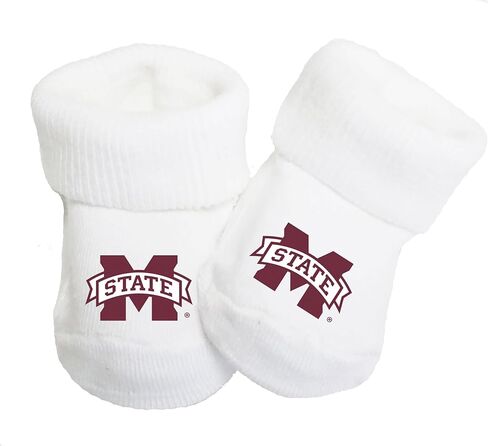 Mississippi State University Bulldogs Baby Toe Bootie Socks 0-9 Months in Saudi Arabia