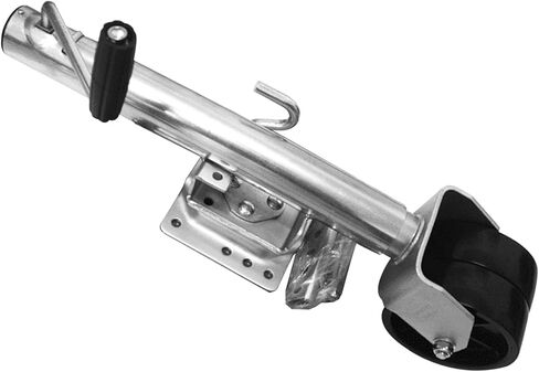 Heavy-Duty Bolt-On Swivel Jack - Boat Trailer Jack, Side Rocking Guide Wheel Trailer Jack, Lift Trailer Accessories, Adjustable Height Caster, 1500 Lbs Capacit in Saudi Arabia