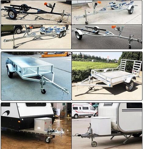 Heavy-Duty Bolt-On Swivel Jack - Boat Trailer Jack, Side Rocking Guide Wheel Trailer Jack, Lift Trailer Accessories, Adjustable Height Caster, 1500 Lbs Capacit in Saudi Arabia