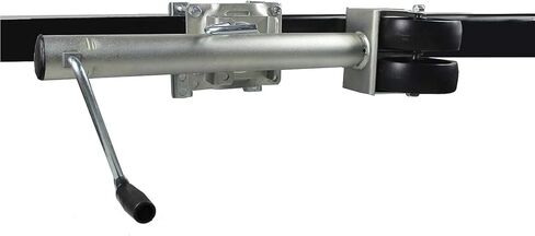 Heavy-Duty Bolt-On Swivel Jack - Boat Trailer Jack with Wheel, Swivel Jockey Wheel Trailer, Heavy Duty Caravan Trailer Wheel with 15Cm Double Wheels, 25.4Cm St,6in wheel/1500lb in Saudi Arabia