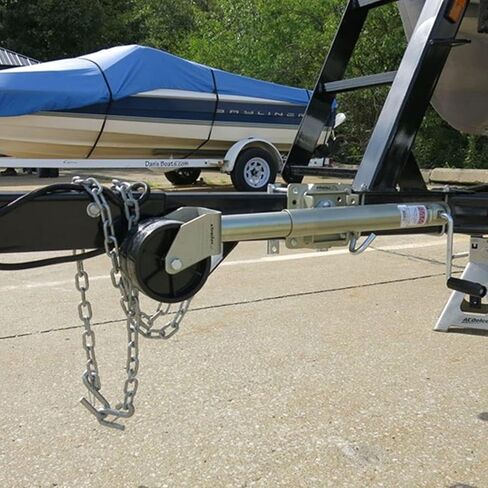 Heavy-Duty Bolt-On Swivel Jack - Boat Trailer Jack with Wheel, Swivel Jockey Wheel Trailer, Heavy Duty Caravan Trailer Wheel with 15Cm Double Wheels, 25.4Cm St,6in wheel/1500lb in Saudi Arabia
