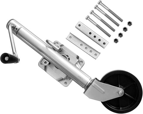 Boat Trailer Jack with Wheel - Lift Swivel Trailer Jack, Heavy-Duty Boat Trailer Jack, Steel Swivel Trailer Tongue Jack, with 6In Wheel,1200Lb Capacity, 10In L in Saudi Arabia