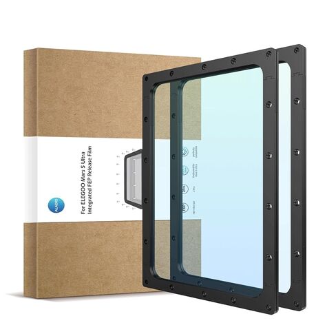 قطعتان من فيلم Mars 5 Ultra FEP من الراتنج VAT المثبت مسبقًا لفيلم إصدار FEP يعمل على ترقية ملحقات الطابعة ثلاثية الأبعاد المتوافقة مع طابعات ELEGOO Mars 5 Ultra ثلاثية الأبعاد - 195 × 138 مم in Kuwait