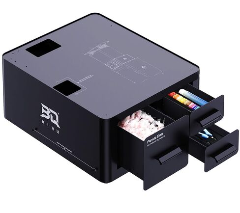 خزانة حامل للطابعة ثلاثية الأبعاد من BIQU Panda Station مع تخزين الشعيرات/AMS/الأدوات لطابعات Bambu-Lab، محطة عمل متحركة وقابلة للقفل لورشة عمل مزارع الطباعة ثلاثية الأبعاد، موفرة للمساحة in Kuwait