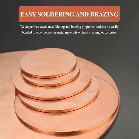 Brass disc， 3 mm Thick Copper Round Plate, Diameter 60-85 mm Metal Circle Sheet Suitable for Craftsmanship and Industrial Purposes,Fuchsia(3x70 mm) in Saudi Arabia