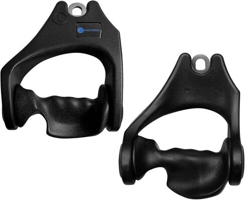 HXD-ERGO LAT Pulldown Attachments-LAT Pull Down Bar with Ergonomic Grips, Bicep Tricep Bar Pushdown Cable Attachment for Gym, Muscle Exercise, Strength Training in Kuwait