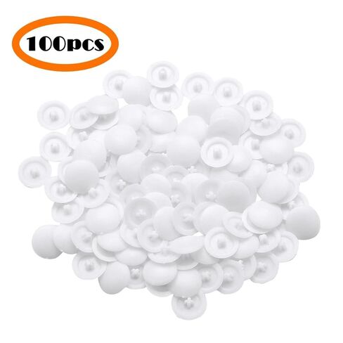 100 Pcs White 11mm Easy to Install Screw Cap Covers Assortment Kit, Plastic Self-Tapping Caps Hole Covers for Phillips Screws Head, Cabinet, Decoration Tapping Fasteners, Self-Tapping Screws in Saudi Arabia