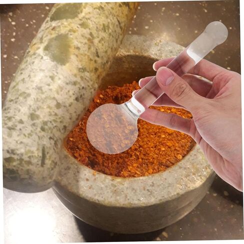Zerodeko Transparent Multifunctional Pestle Ergonomic Non Slip Grinding Tool for Mixing Paints Minerals and Pills Portable Design for Labs Pharmacies and Home Use in Saudi Arabia