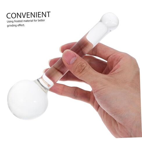 Zerodeko Transparent Multifunctional Pestle Ergonomic Non Slip Grinding Tool for Mixing Paints Minerals and Pills Portable Design for Labs Pharmacies and Home Use in Saudi Arabia