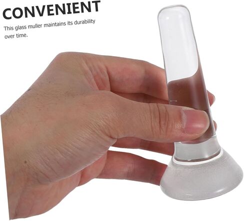 Housoutil Glass Pigment Grinding Pestle Tool Clear Manual Grinding Rod for Watercolor Oil Paints Ergonomic Design Durable Versatile for Artists in Saudi Arabia