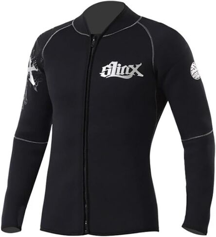 بدلة غطس من WYYHAA 3/5 مم من النيوبرين للرجال والنساء، سترة بذلة بأكمام طويلة بسحاب أمامي، تحافظ على الدفء للغوص وركوب الأمواج والتجديف والسباحة in Kuwait