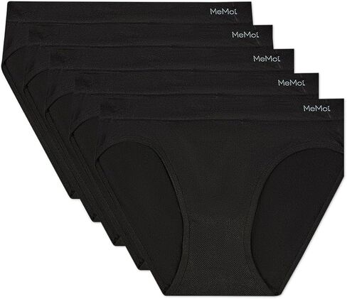 MeMoi Women's 5Pk Seamless Striped Bikinis in Saudi Arabia