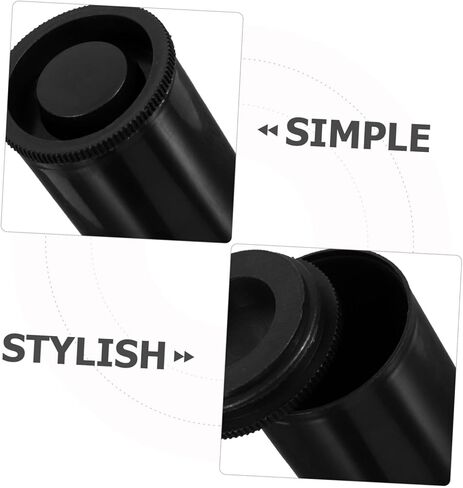 NUOBESTY 24pcs Film Storage Canisters with Caps Protective Plastic Film Canisters Fishing Bait and Organizing Accessories Compact Empty Carrier Black in Saudi Arabia