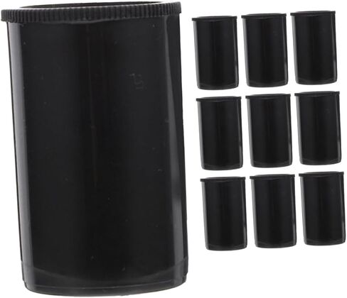 BESTonZON 10pcs Film Storage Case Durable Plastic Film Canisters with Lids for Camera Compact Design for Easy Access for Photography Enthusiasts in Saudi Arabia