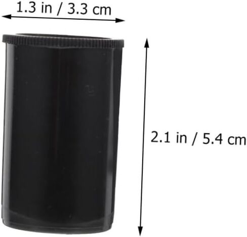 BESTonZON 10pcs Film Storage Case Durable Plastic Film Canisters with Lids for Camera Compact Design for Easy Access for Photography Enthusiasts in Saudi Arabia