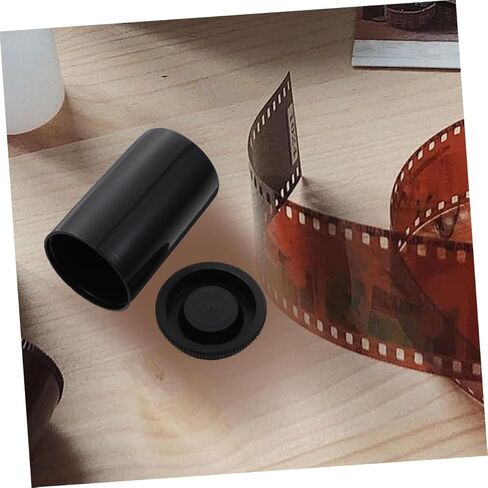 BESTonZON 10pcs Film Storage Case Durable Plastic Film Canisters with Lids for Camera Compact Design for Easy Access for Photography Enthusiasts in Saudi Arabia