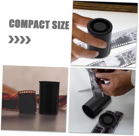 BESTonZON 10pcs Film Storage Case Durable Plastic Film Canisters with Lids for Camera Compact Design for Easy Access for Photography Enthusiasts in Saudi Arabia