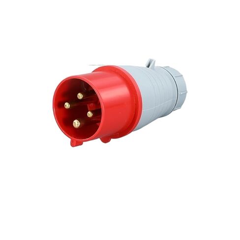 Industrial Plug and Socket Connector Three-Phase Electric 3/4/5 core 16A/32A Waterproof Aviation Male(4 Core 16a Connector Socket 214) in Saudi Arabia