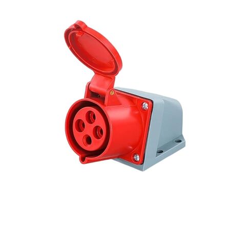 Industrial Plug and Socket Connector Three-Phase Electric 3/4/5 core 16A/32A Waterproof Aviation Male(4 Core 16a Connector Socket 214) in Saudi Arabia
