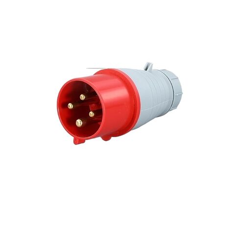 Industrial Plug and Socket Connector Three-Phase Electric 3/4/5 core 16A/32A Waterproof Aviation Male(4 Core 16a Connector Socket 214) in Saudi Arabia