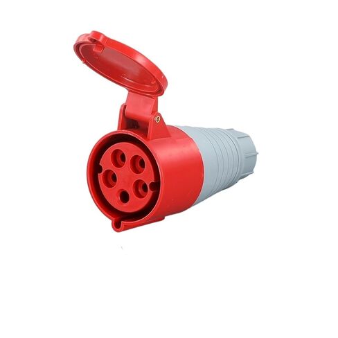 Industrial Plug and Socket Connector Three-Phase Electric 3/4/5 core 16A/32A Waterproof Aviation Male(4 Core 16a Connector Socket 214) in Saudi Arabia