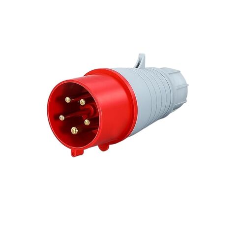 Industrial Plug and Socket Connector Three-Phase Electric 3/4/5 core 16A/32A Waterproof Aviation Male(4 Core 16a Connector Socket 214) in Saudi Arabia