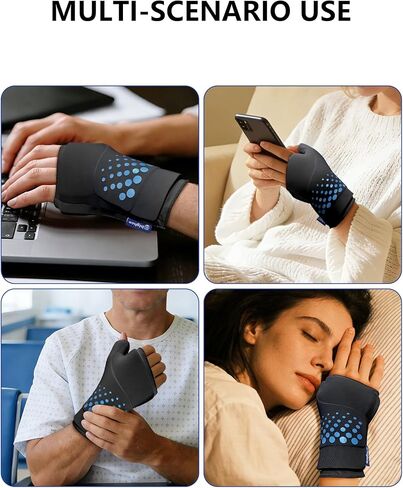 Wrist & Thumb Ice Pack Wrap -Cold & Hot Therapy Thickened Ice Gel- Hand Ice Pack & Ice Glove for Arthritis,Carpal Tunnel Relief, Tendonitis,Injuries & Recovery-Fits Men and Women in Saudi Arabia