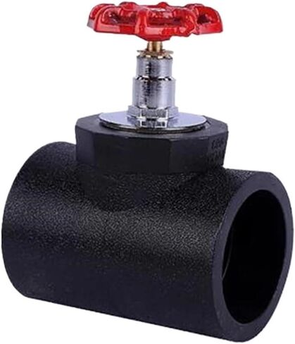 إحياء الأثاث PE غلوب الكرة صمام التبديل 20-110 نوع المقبس الساخن تذوب موصل أسود الحنفية تجهيزات أنابيب المياه in Kuwait