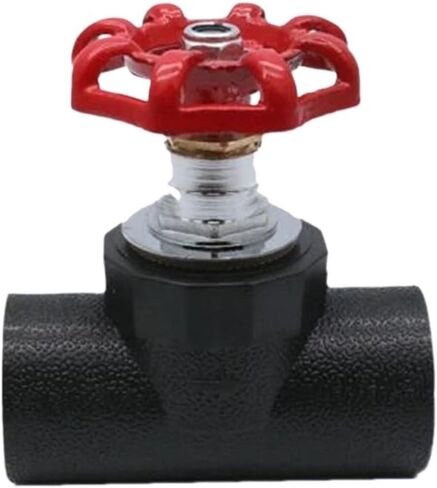 إحياء الأثاث PE غلوب الكرة صمام التبديل 20-110 نوع المقبس الساخن تذوب موصل أسود الحنفية تجهيزات أنابيب المياه in Kuwait