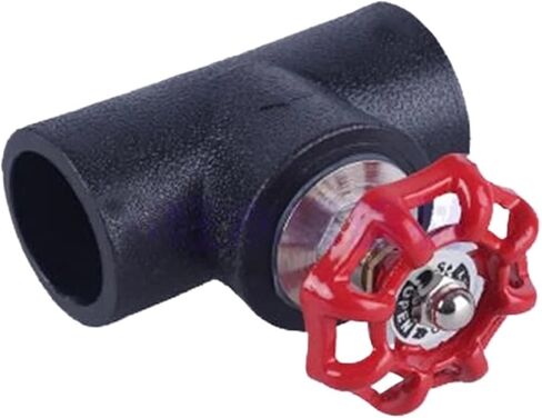 إحياء الأثاث PE غلوب الكرة صمام التبديل 20-110 نوع المقبس الساخن تذوب موصل أسود الحنفية تجهيزات أنابيب المياه in Kuwait